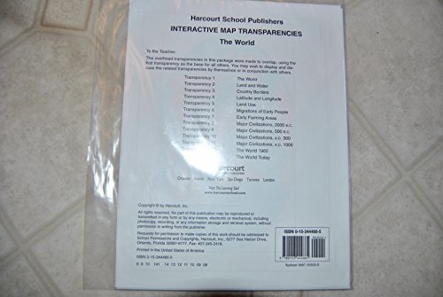 Book Harcourt Social Studies: Interactive Map Transparencies Grades K-6 World free