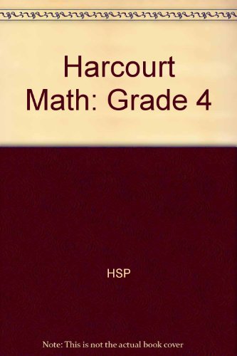 Book Harcourt Math: Student Edition on CD-ROM Grade 4 free
