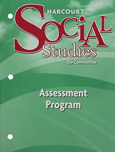 Book Harcourt School Publishers Social Studies Assessment Program Grade 3 free