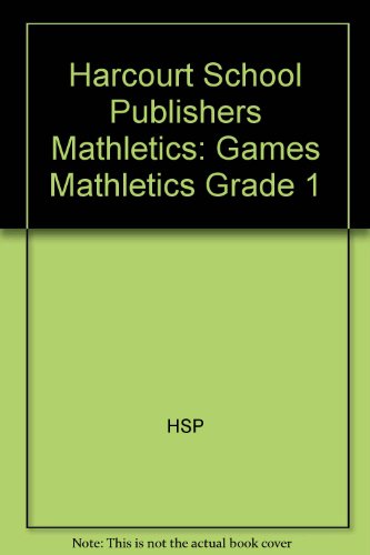 Book Harcourt School Publishers Mathletics: Games Mathletics Grade 1 free