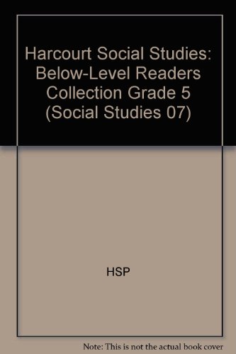Book Harcourt Social Studies: Readers Collection Below-Level Grade 5 free