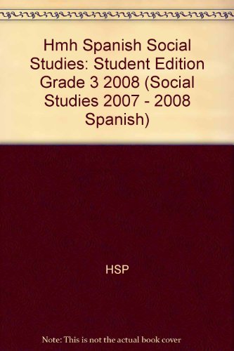 Book Harcourt Estudios Sociales: Student Edition Grade 3 2008 (Spanish Edition) free