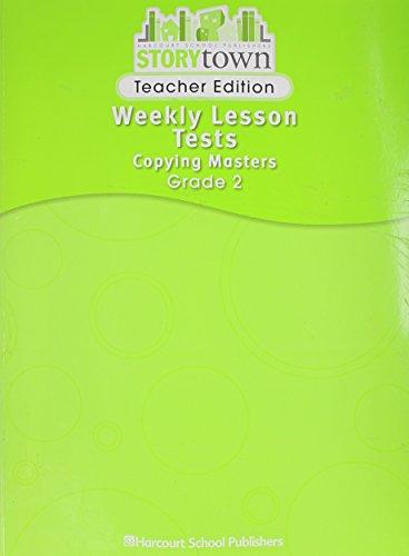 Book Storytown: Weekly Lesson Tests Copying Masters Teacher Edition Grade 2 free