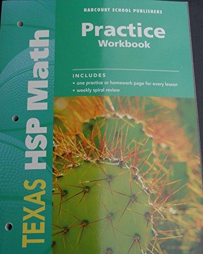 Book Harcourt School Publishers Math Texas: Practice Workbook Student Edition Grade 3 free