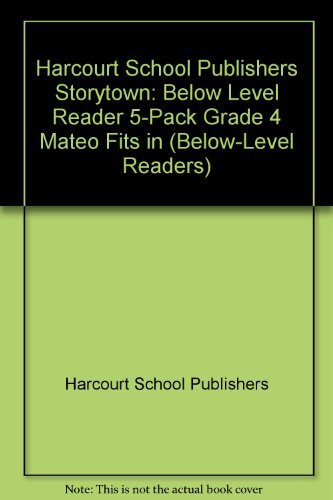 Book Storytown: Below-Level Reader 5-Pack Grade 4 Mateo Fits In free