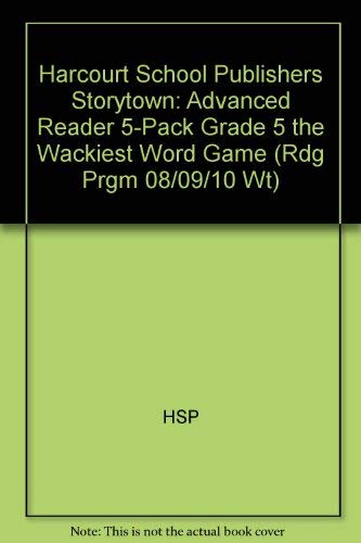 Book Storytown: Advanced Reader 5-Pack Grade 5 The Wackiest Word Game free