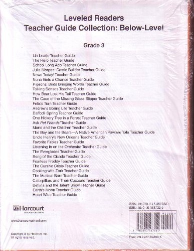 Book Storytown: Teacher's Guide Collection Below-Level 2008 free