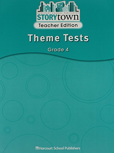 Book Theme Tests Teacher Edition Grade 4 Story Town 08 free