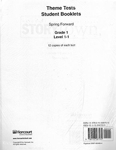 Book Storytown: Theme Test Student Booklet (12 Pack) Level 1-1 Grade 1 free