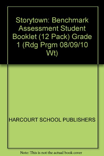 Book Storytown: Benchmark Assessment Student Booklet (12 Pack) Grade 1 free