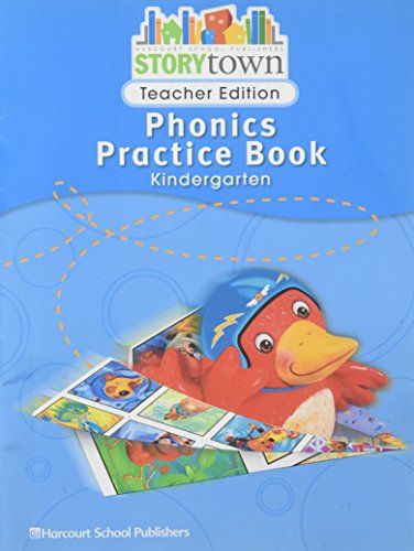 Book Storytown: Phonics Practice Book Teacher Edition Grade K free