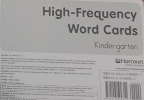 Book Storytown: High-frequency Word Cards Grade K free