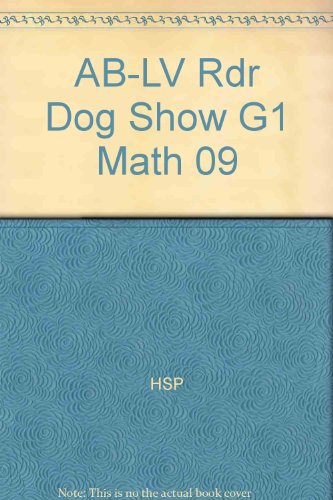 Book Harcourt School Publishers Math: Above Level Reader  Grade 1 Dog Show free