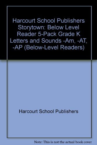 Book Storytown: Below-Level Reader 5-Pack Grade K Letters and Sounds -am, -at, -ap free