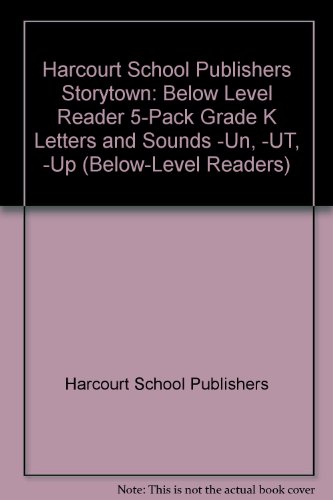 Book Storytown: Below-Level Reader 5-Pack Grade K Letters and Sounds -un, -ut, -up free