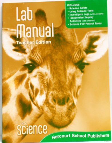 Book HSP Science © 2009: Lab Manual Teacher Edition Grade 1 free
