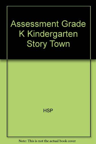 Book Assessment Grade K Kindergarten Story Town free