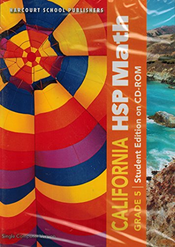 Book Math, Grade 5: Harcourt School Publishers Math California free