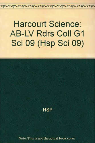 Book Science, Above-Level Readers Collection Grade 1: Harcourt School Publishers Science (ScienceFusion Leveled Readers) free