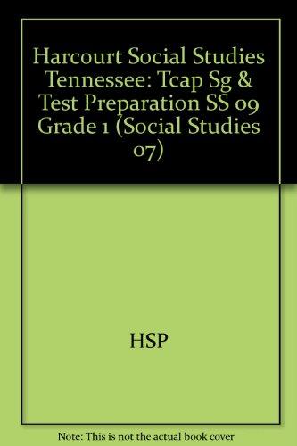 Book Harcourt Social Studies Tennessee: Tcap Sg & Test Preparation Ss 09 Grade 1 free