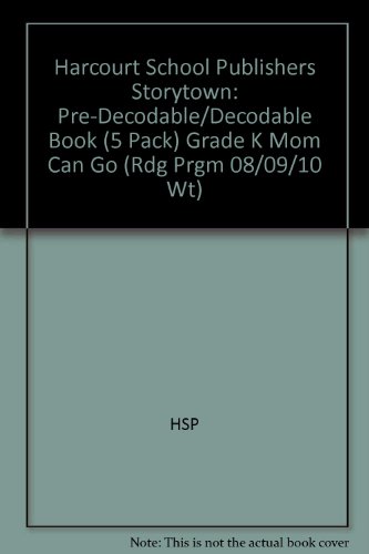 Book Storytown: Pre-Decodable/Decodable Book 5-Pack Grade K Mom Can Go free