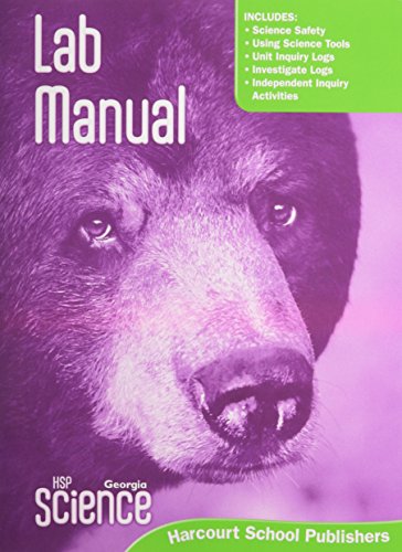Book Harcourt School Publishers Science Georgia: GA Lab Manual Student Edition Science 09 Grade 4 free