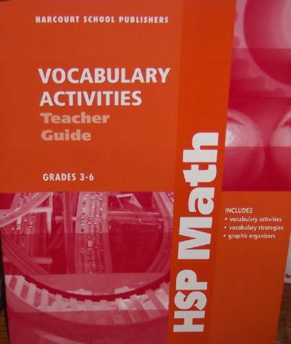 Book Harcourt School Publishers Math: N/C/T Vocab Activities Tg Grade 3-6 2009 free