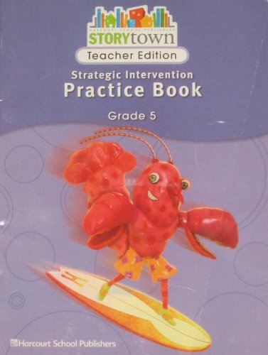 Book Storytown: Strategic Intervention Practice Book Teacher's Edition Grade 5 free