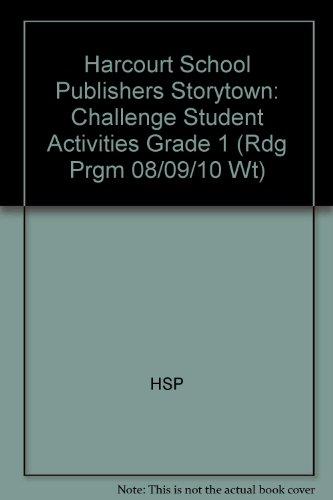 Book Storytown: Challenge Student Activities Grade 1 free