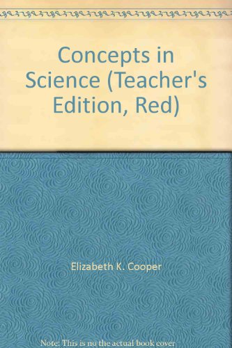 Book Concepts In Science (teacher's Edition, Red) free