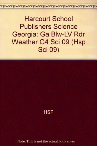 Book Science, Above Level Reader Grade 2: Harcourt School Publishers Science Georgia (hsp Sci 09) free