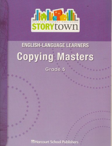 Book Harcourt Story Town Grade 5 English-Language Learners Copying Masters free