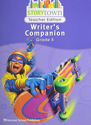 Book Storytown: Writer's Companion Teacher Edition Grade 5 free