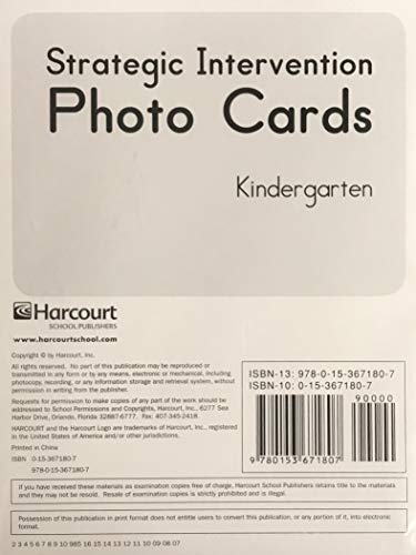 Book Storytown Strategic Intervention Photo Cards Grade K free