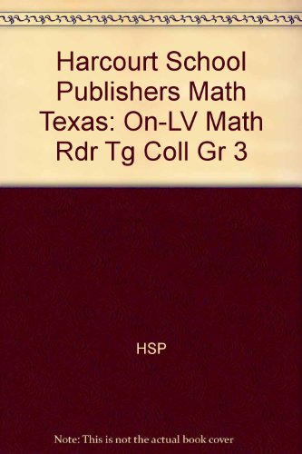 Book Harcourt School Publishers Math: On-lv Math Rdr Tg Coll Gr 3 free