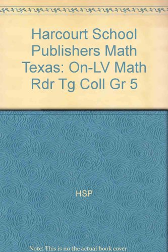 Book Harcourt School Publishers Math: On-Lv Math Rdr Tg Coll Gr 5 free