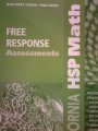 Book Math, Grade 2 Free Response Asesssment: Harcourt School Publishers Math California free