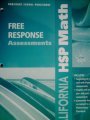 Book Harcourt School Publishers Math California: Free Response Asesssment Grade 3 free