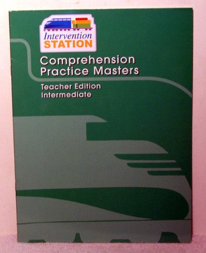 Book Storytown: Comprehension Practice Masters Teacher Edition Intermediate free