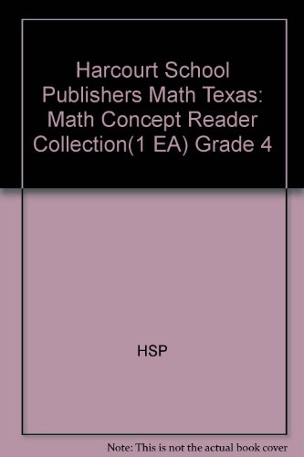 Book Harcourt School Publishers Math: Math Concept Reader Collection(1 Ea) Grade 4 free