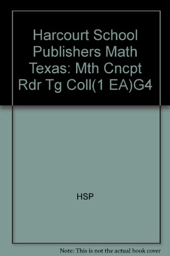 Book Harcourt School Publishers Math: Mth Cncpt Rdr Tg Coll(1 Ea)g4 free