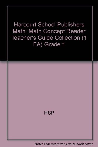 Book Hsp Math: Math Concept Readers Teacher’s Guide Collection Grade 1 free