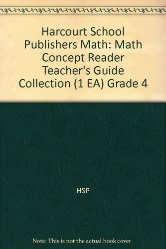 Book HSP Math: Math Concept Readers Teacher’s Guide Collection Grade 4 free