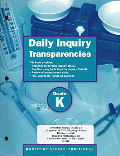 Book Science Daily Inquiry Transparencies Grade K (HSP Science © 2009) free