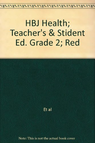 Book Hbj Health; Teacher's & Stident Ed. Grade 2; Red free