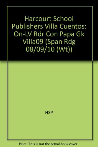 Book Harcourt School Publishers Villa Cuentos: On-Level Reader Grade K Con Papa (Spanish Edition) free