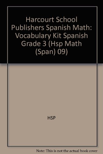 Book HSP Matemáticas © 2009: Kit de vocabulario Grade 3 (Spanish Edition) free