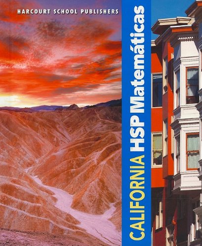 Book Harcourt School Publishers Spanish Math California: Student Edition Grade 6 2009 (spanish Edition) free