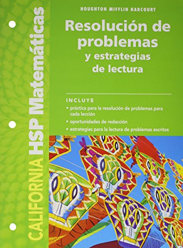 Book Harcourt School Publishers Spanish Math California: Prb Slv&rdg Str Wkbk Se G2 Spn Math09 (spanish Edition) free