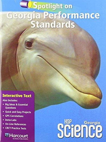 Book Harcourt School Publishers Science: GA Spotlight/Performance Standard Student Edition Science 09 Grade 2 free